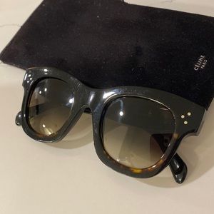 Celine dark tortoise sunglasses